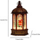 Коледен светещ фенер с въртящ се снежен ефект – уют и коледна магия 5