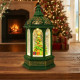Коледен светещ фенер с въртящ се снежен ефект – уют и коледна магия 2