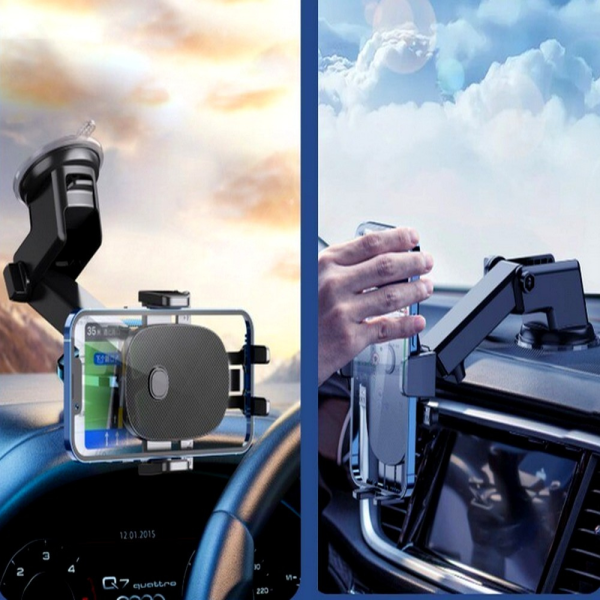 Автомобилна стойка за смартфон, въртяща се на 360°
