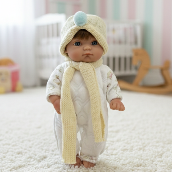 Бебе кукла 25 см с подвижни ръце и крака – идеален подарък за малките грижещи се сърца 6