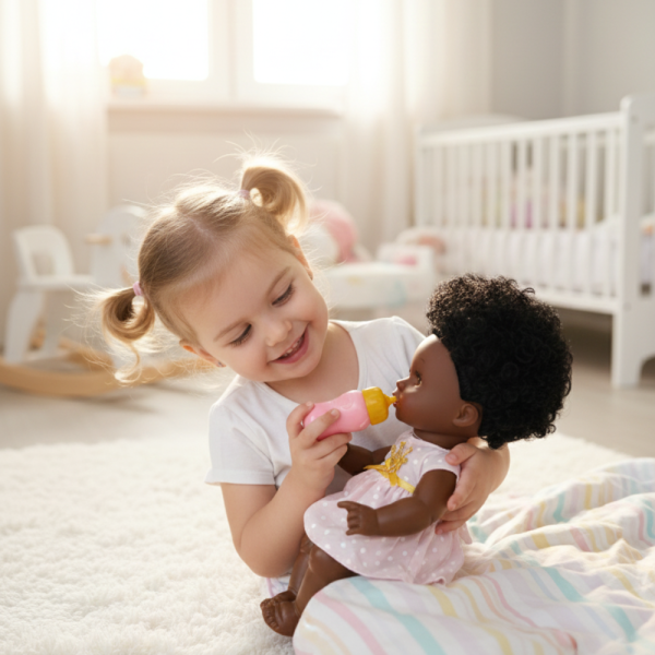 Кукла бебе 12 инча, която яде, пие и пишка – забавление и грижа за всяко дете