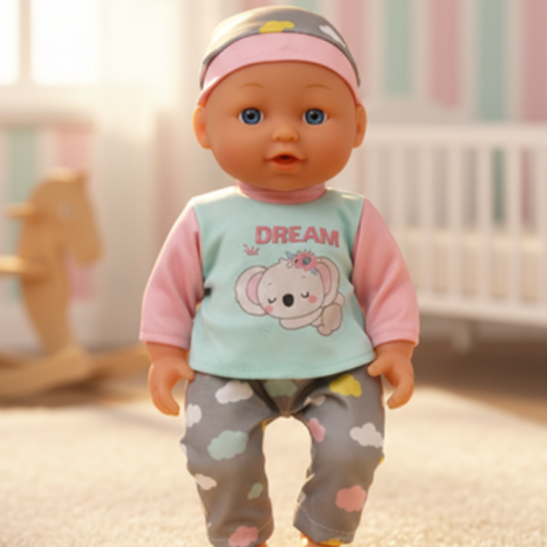Кукла бебе 12 инча, която яде, пие и пишка – забавление и грижа за всяко дете 2
