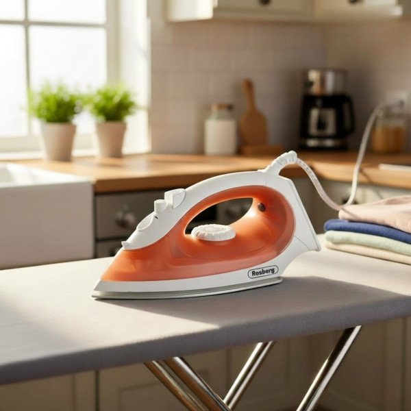 Парна ютия Rosberg R51050FC 2000W с керамична плоча и термостат