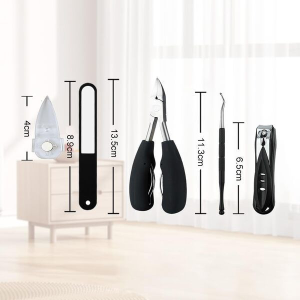 Професионален комплект за поддръжка на нокти – 5 части от неръждаема стомана 7