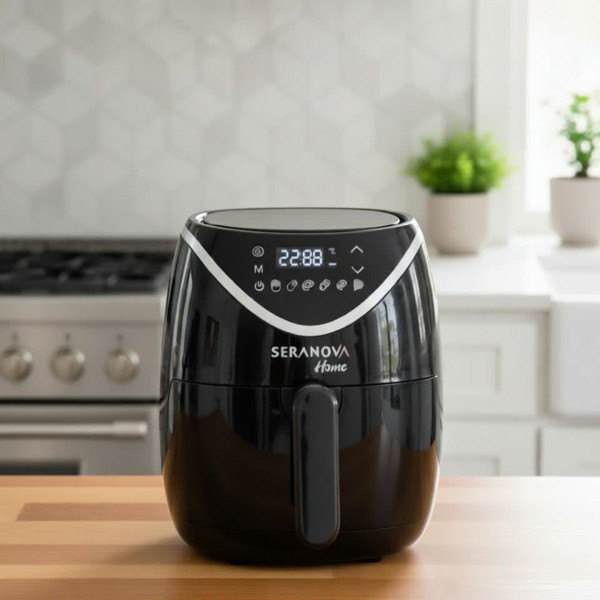 Фритюрник с горещ въздух (Air Fryer) Seranova SN-2540, 5L, 2000W, Дигитален сензорен дисплей