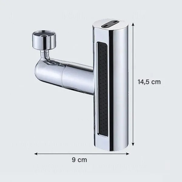 Модерен 3-в-1 смесител: 360° Въртене, Пръскане, Спестяване 12