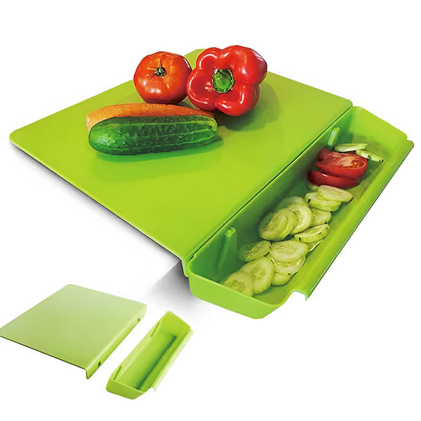 Дъска за рязане с отделящ се контейнер 2 в 1