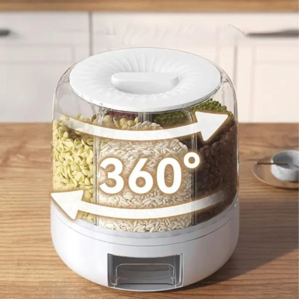 Диспенсър за зърнени храни Voltz OV51215C,6 отделения\ 7.5 л., въртяща основа 3