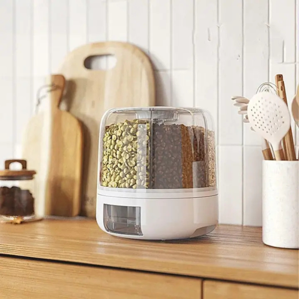 Диспенсър за зърнени храни Voltz OV51215C,6 отделения\ 7.5 л., въртяща основа