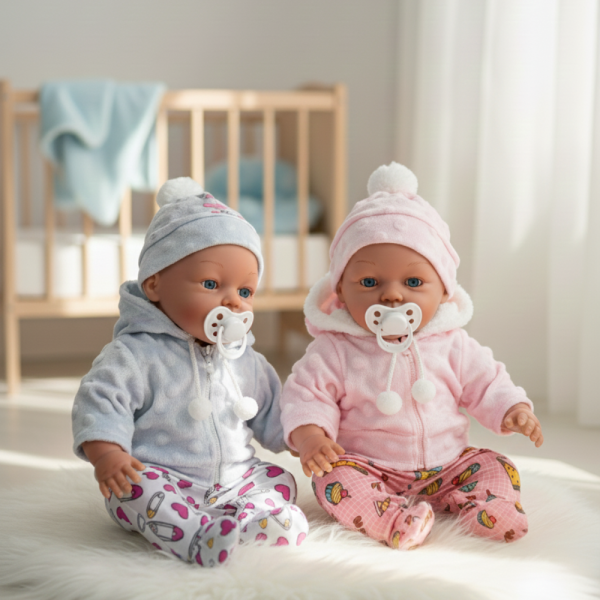 Кукла бебе със звук и зимни дрехи - 36 см - Перфектен подарък за празниците 2