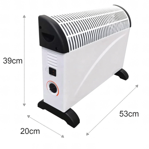 Електрически конвектор 2000 W с термостат – Енергийно ефективен и тих отоплител за всяко помещение