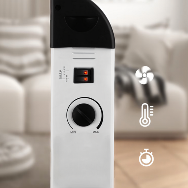 Електрически конвектор 2000 W с термостат – Енергийно ефективен и тих отоплител за всяко помещение