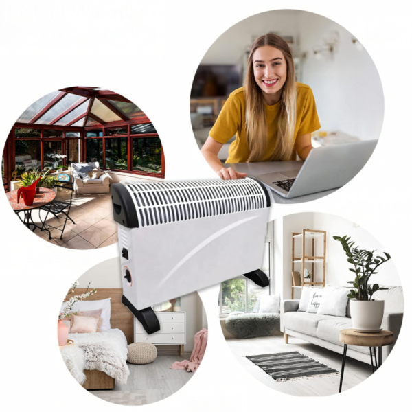 Електрически конвектор 2000 W с термостат – Енергийно ефективен и тих отоплител за всяко помещение