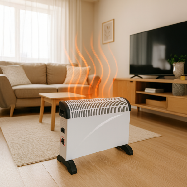 Електрически конвектор 2000 W с термостат – Енергийно ефективен и тих отоплител за всяко помещение 1