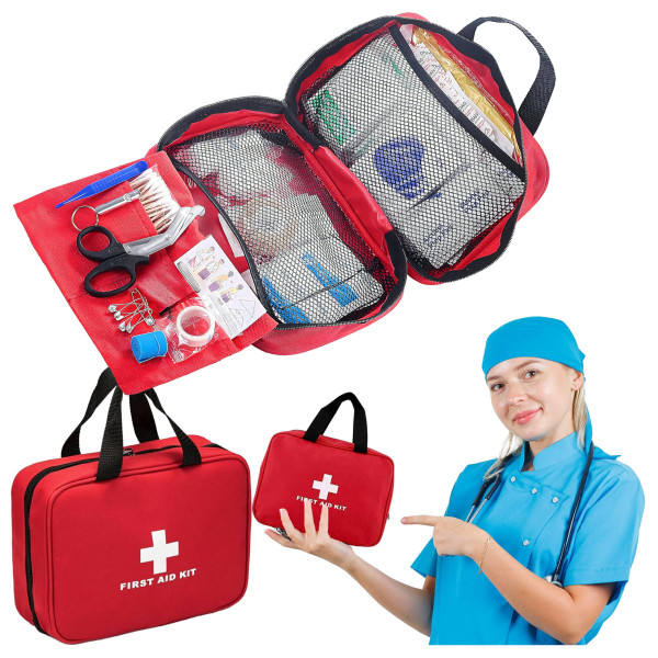 Комплект за първа помощ 173 елемента – Незаменим помощник за пътувания, къмпинг и автомобил 10