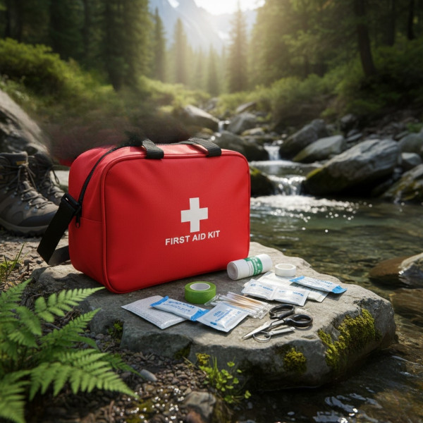 Комплект за първа помощ 173 елемента – Незаменим помощник за пътувания, къмпинг и автомобил 1