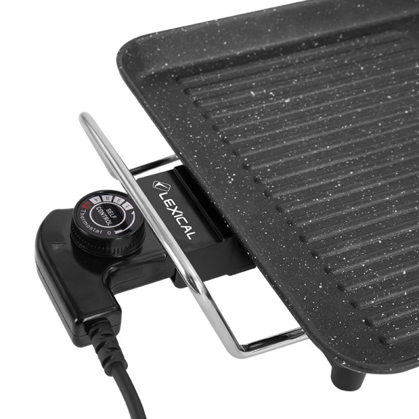 Електрически грил Lexical LBQ-2591 с незалепващо гранитно покритие – Бързо и лесно готвене без усложнения 5