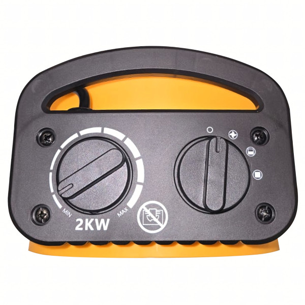 Електрически нагревател вентилатор 2kW с ръчен термостат – Идеален за бързо и ефективно отопление