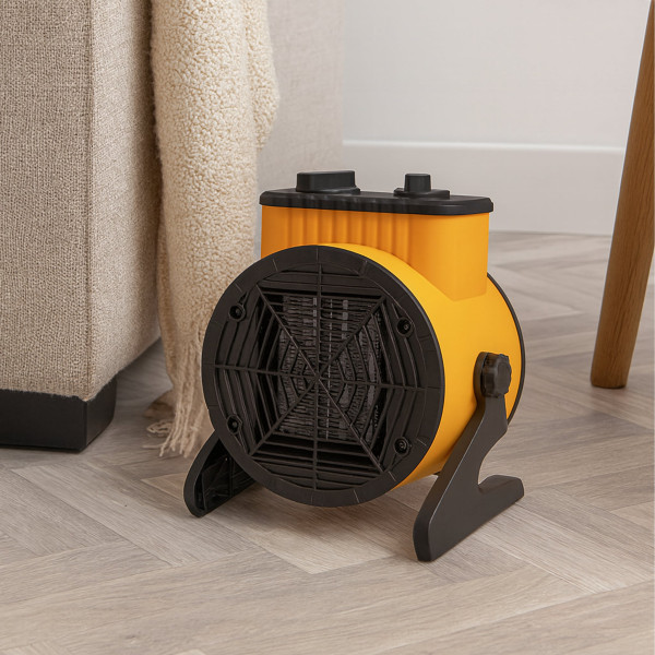 Електрически нагревател вентилатор 2kW с ръчен термостат – Идеален за бързо и ефективно отопление