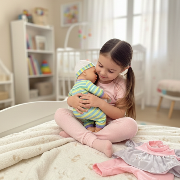 Бебе кукла Baby Doll с 10 звука и аксесоари - идеалният подарък 2