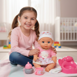 Кукла-бебе Tutu Love с гърне и забавни звуци