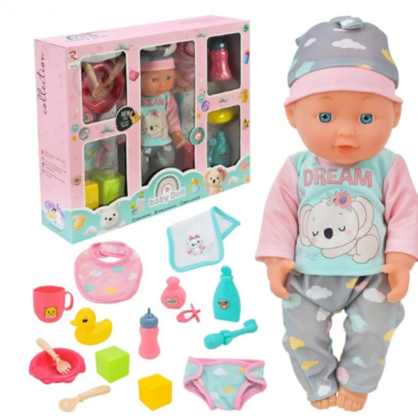 Кукла Baby Doll с аксесоари за хранене – Забавление и грижа за малката мама 5