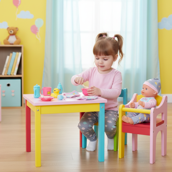 Кукла Baby Doll с аксесоари за хранене – Забавление и грижа за малката мама 3