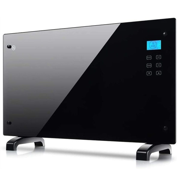 Електрически конвектор Heltes 2000W – Стилен и ефективен отоплителен уред с LCD дисплей и седмично програмиране