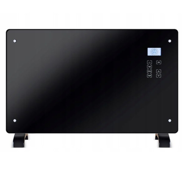 Електрически конвектор Heltes 2000W – Стилен и ефективен отоплителен уред с LCD дисплей и седмично програмиране