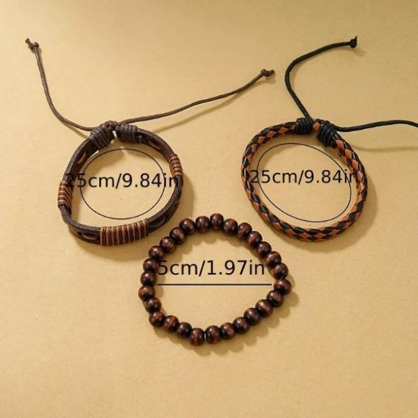 Комплект ръчен часовник с три гривни – стилен аксесоар за всеки повод