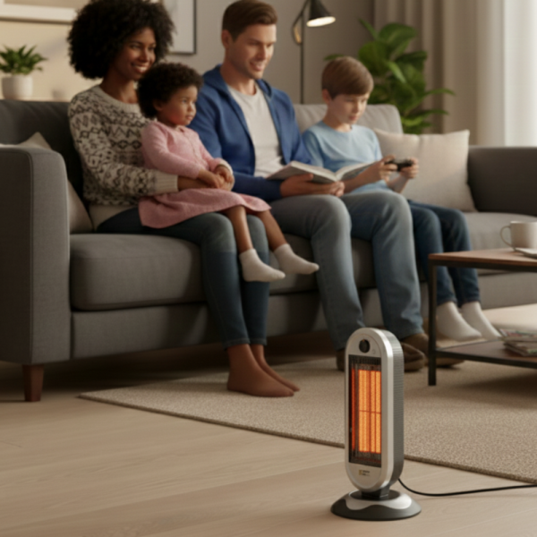 Plein Air Carbon Tower (CAN-900) – Инфрачервен нагревател с автоматично завъртане и защита против преобръщане