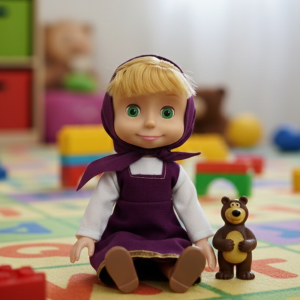 Детска кукла Маша от Маша и Мечокът