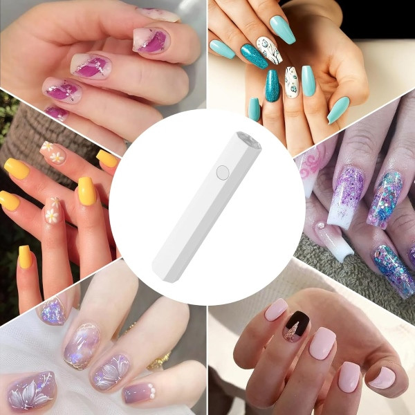 Преносима мини UV лампа за маникюр с Type-C зареждане и два режима на таймера