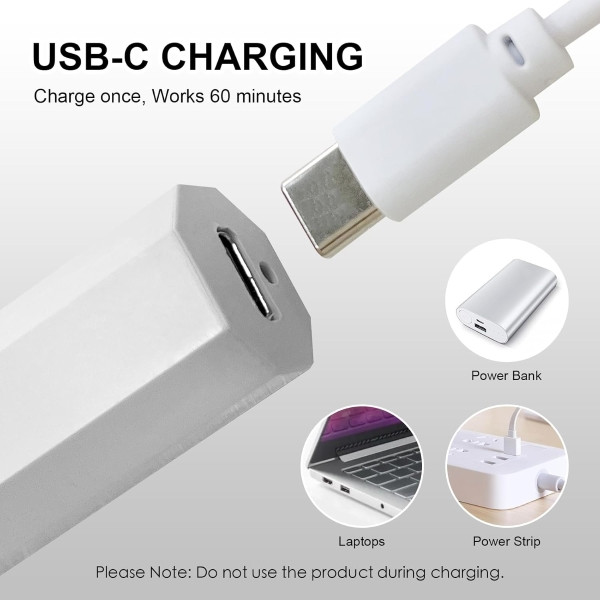 Преносима мини UV лампа за маникюр с Type-C зареждане и два режима на таймера 5