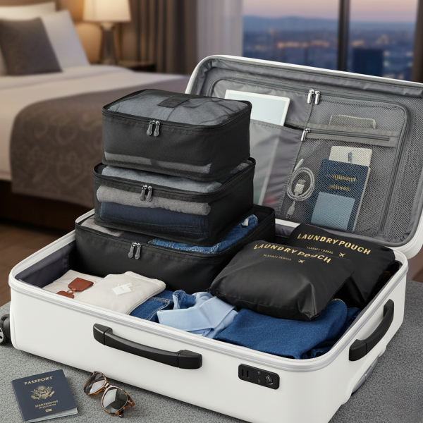 Комплект органайзер за багаж с 6 чанти за подреден и лесен транспорт 1