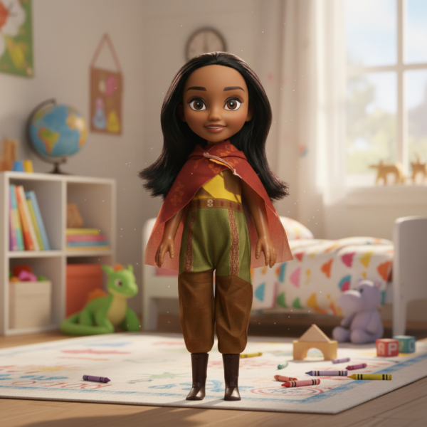 Кукла Рая със шапка и музика – Коледен подарък, който носи радост и магия