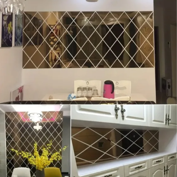 Огледални стикери за стена 32 броя – Лесен начин да преобразиш дома си с модерна елегантност 4