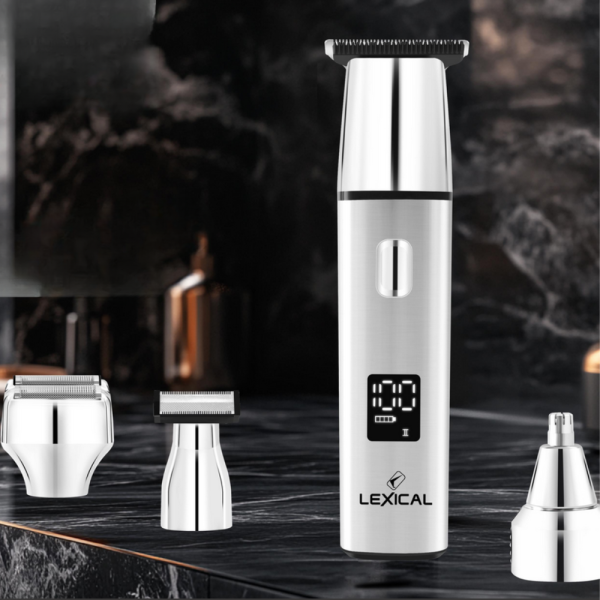 Машинка за подстригване Lexical LHC-569 4в1 – Професионални резултати у дома с LED дисплей и USB зареждане 1