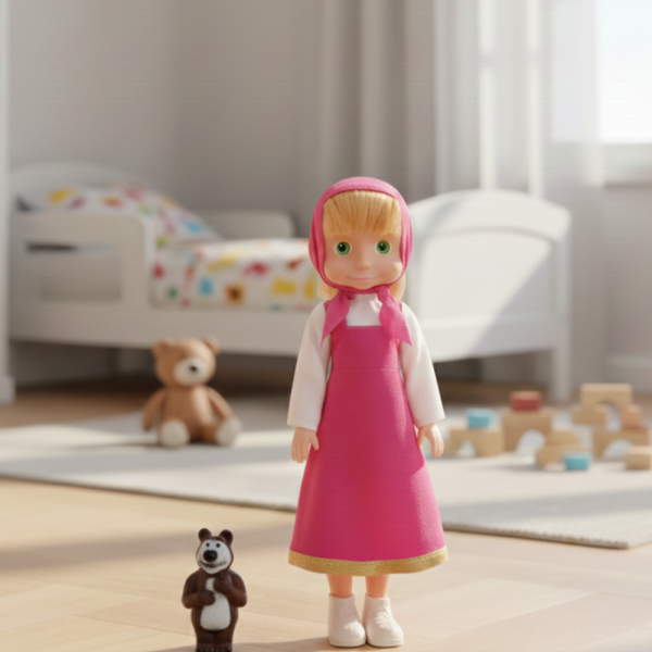 Голяма музикална детска кукла Маша от Маша и Мечокът 2