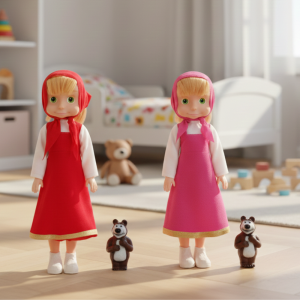 Голяма музикална детска кукла Маша от Маша и Мечокът