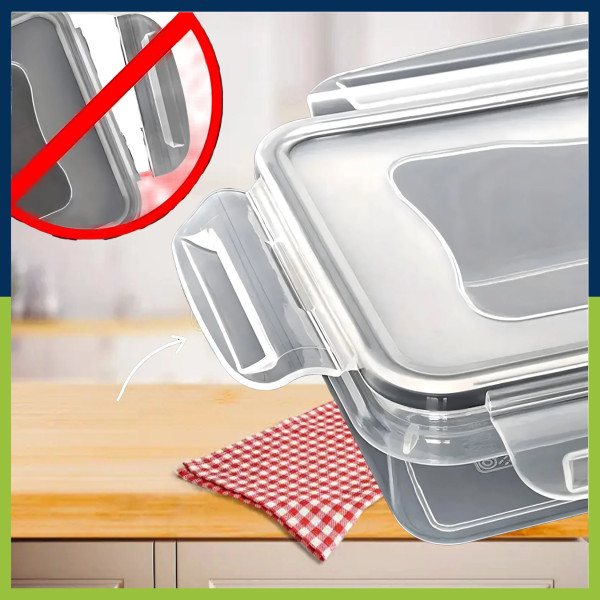 Комплект от 12 кутии за храна за обяд – пластмасови контейнери с капаци 11