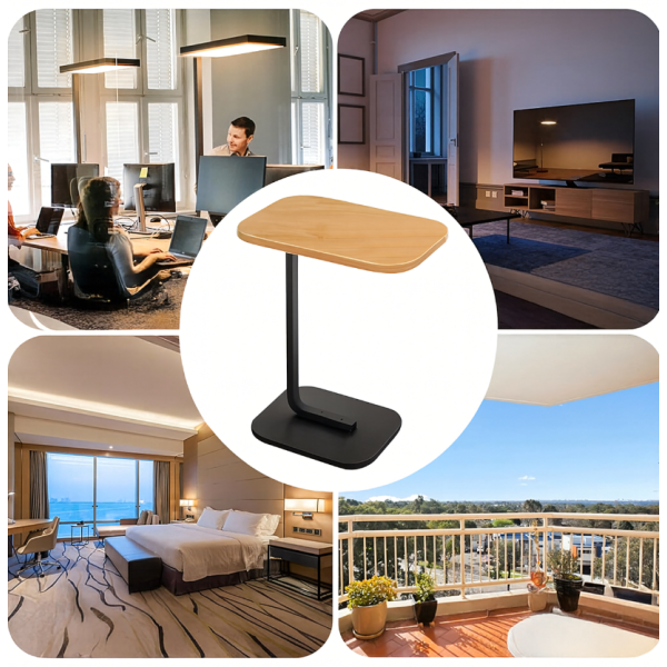 Многофункционална C-образна масичка за кафе за хол и спалня