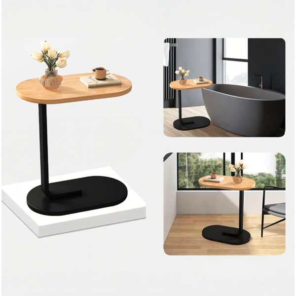 Многофункционална C-образна масичка за кафе за хол и спалня