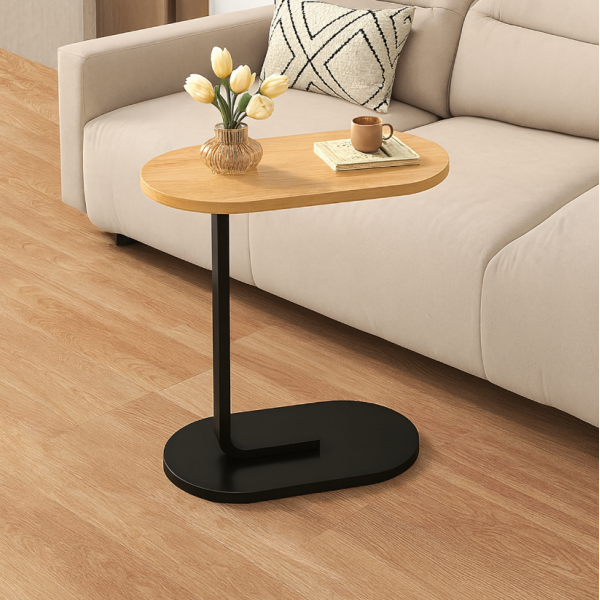 Многофункционална C-образна масичка за кафе за хол и спалня