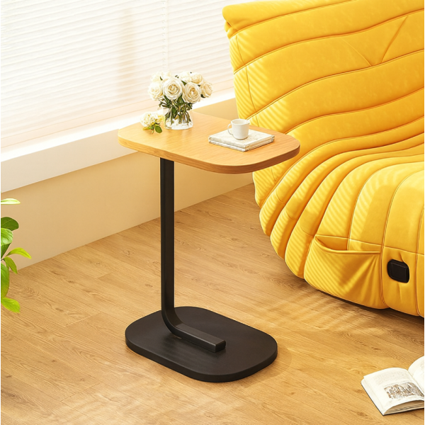 Многофункционална C-образна масичка за кафе за хол и спалня 9