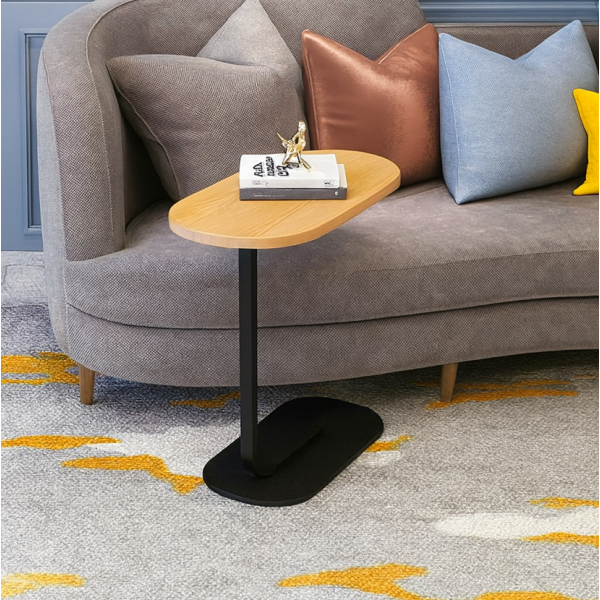 Многофункционална C-образна масичка за кафе за хол и спалня 10