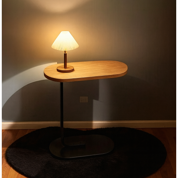 Многофункционална C-образна масичка за кафе за хол и спалня