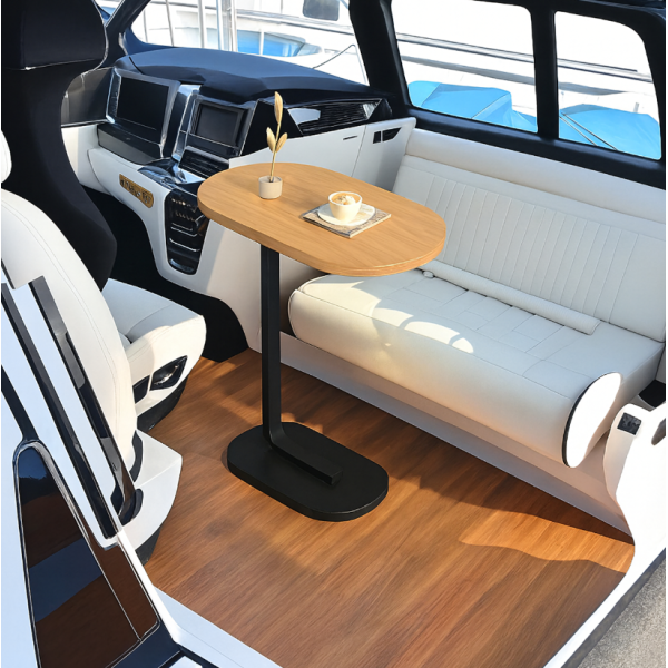 Многофункционална C-образна масичка за кафе за хол и спалня