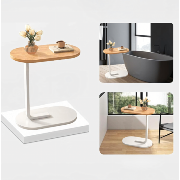 Многофункционална C-образна масичка за кафе за хол и спалня