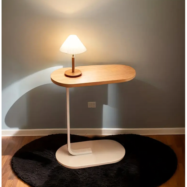 Многофункционална C-образна масичка за кафе за хол и спалня